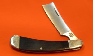 Vintage Parker USA  Eagle Brand Single Blade Razor Pocket Knife with Wood Handles - NOS