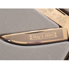 Boker Battles of Civil War Copperhead Knife -Blue PickBone Handles -Civil War Shield -Blades Etched Boker Battles of Civil War Copperhead Knife -Blue PickBone Handles -Civil War Shield -Blades Etched