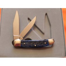 Boker Battles of Civil War Copperhead Knife -Blue PickBone Handles -Civil War Shield -Blades Etched Boker Battles of Civil War Copperhead Knife -Blue PickBone Handles -Civil War Shield -Blades Etched