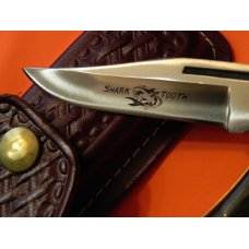 1981 Case xx Shark Tooth Folding Hunter P197 L SSP Knife with Sheath -NOS 1981 Case xx Shark Tooth Folding Hunter P197 L SSP Knife with Sheath -NOS