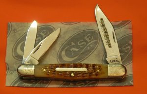 Case xx Whittler w Molasses Bone Handles & Fancy Scroll Bolsters & Limited Edition etch -MDL#6383