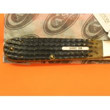 1996 Case XX Daddy Barlow w Black to Green Bone Handles & Case XX Round Rectangle Shield -5" Closed 1996 Case XX Daddy Barlow w Black to Green Bone Handles & Case XX Round Rectangle Shield -5" Closed