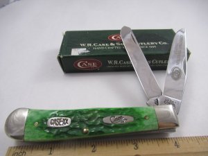 Case XX Green Bone  Christmas Transition Trapper Pattern 6254 SS