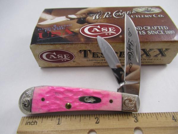 Case XX SFO Bubble Gum Pink Lady Case Sway Back Gent Pattern # TB62117 SS