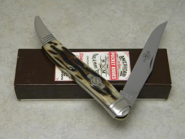 Schatt & Morgan File & Wire Tested Series 5-II Worm Groove Bone 041111 Toothpick Knife in Box c.2010 Schatt & Morgan File & Wire Tested Series 5-II Worm Groove Bone 041111 Toothpick Knife in Box c.2010