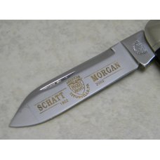 Schatt & Morgan Pearl Keystone Series XII Buffalo Horn 143299 Whittler Knife in Box c.2002 Schatt & Morgan Pearl Keystone Series XII Buffalo Horn 143299 Whittler Knife in Box c.2002