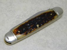 Schatt & Morgan Silver Keystone Series XIII Golden Aged Bone 043299 Whittler Knife in Box c.2002