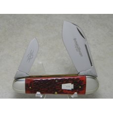 Schatt & Morgan Silver Keystone Series XIV Red Bone 042213 Elephant Toe Sunfish Knife in Box c.2004 Schatt & Morgan Silver Keystone Series XIV Red Bone 042213 Elephant Toe Sunfish Knife in Box c.2004