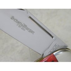 Schatt & Morgan Silver Keystone Series XIV Red Bone 042213 Elephant Toe Sunfish Knife in Box c.2004 Schatt & Morgan Silver Keystone Series XIV Red Bone 042213 Elephant Toe Sunfish Knife in Box c.2004