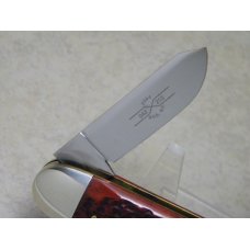 Schatt & Morgan Silver Keystone Series XIV Red Bone 042213 Elephant Toe Sunfish Knife in Box c.2004 Schatt & Morgan Silver Keystone Series XIV Red Bone 042213 Elephant Toe Sunfish Knife in Box c.2004