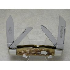 Schatt & Morgan Keystone Series XVI Bradford Green Bone 044431 Congress Knife in Box c.2006 Schatt & Morgan Keystone Series XVI Bradford Green Bone 044431 Congress Knife in Box c.2006