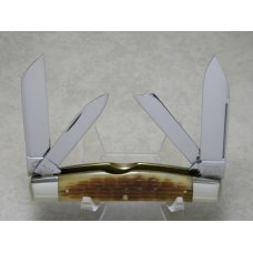 Schatt & Morgan Keystone Series XVI Bradford Green Bone 044431 Congress Knife in Box c.2006 Schatt & Morgan Keystone Series XVI Bradford Green Bone 044431 Congress Knife in Box c.2006