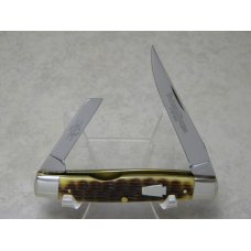 Schatt & Morgan Keystone Series XVI Bradford Green Bone 041155 Half Whittler Knife in Box c.2006 Schatt & Morgan Keystone Series XVI Bradford Green Bone 041155 Half Whittler Knife in Box c.2006