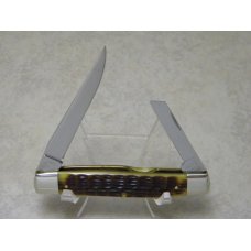 Schatt & Morgan Keystone Series XVI Bradford Green Bone 041155 Half Whittler Knife in Box c.2006 Schatt & Morgan Keystone Series XVI Bradford Green Bone 041155 Half Whittler Knife in Box c.2006