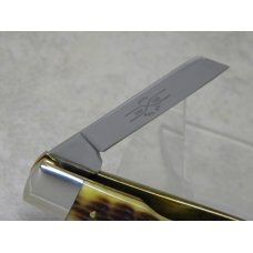 Schatt & Morgan Keystone Series XVI Bradford Green Bone 041155 Half Whittler Knife in Box c.2006 Schatt & Morgan Keystone Series XVI Bradford Green Bone 041155 Half Whittler Knife in Box c.2006
