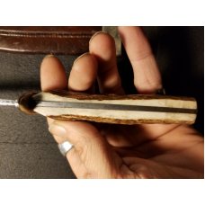 Late 1890's -early 1900's Wade and Butcher Bowie with original scabbard. "Bowie" etch still visible 