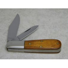 Queen Cutlery USA No. 8075 The Rawhide Series Wood Barlow Knife c.1980 Queen Cutlery USA No. 8075 The Rawhide Series Wood Barlow Knife c.1980