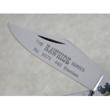 Queen Cutlery USA No. 8075 The Rawhide Series Wood Barlow Knife c.1980 Queen Cutlery USA No. 8075 The Rawhide Series Wood Barlow Knife c.1980