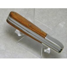 Queen Cutlery USA No. 8075 The Rawhide Series Wood Barlow Knife c.1980 Queen Cutlery USA No. 8075 The Rawhide Series Wood Barlow Knife c.1980