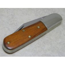 Queen Cutlery USA No. 8075 The Rawhide Series Wood Barlow Knife c.1980 Queen Cutlery USA No. 8075 The Rawhide Series Wood Barlow Knife c.1980