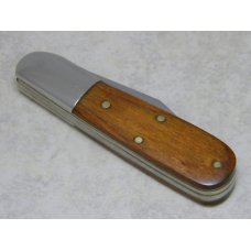 Queen Cutlery USA No. 8075 The Rawhide Series Wood Barlow Knife c.1980 Queen Cutlery USA No. 8075 The Rawhide Series Wood Barlow Knife c.1980