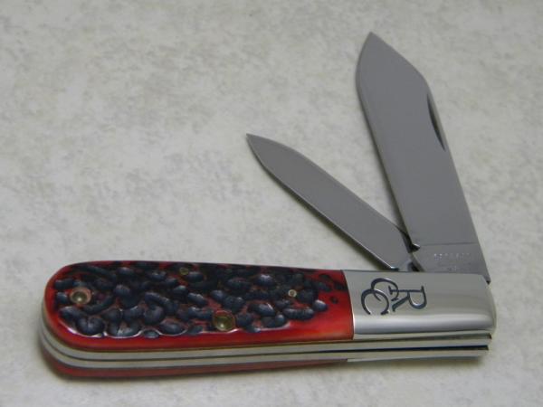 Robeson ShurEdge by Queen Cut. Co. USA Jigged Red Bone Barlow Knife Robeson ShurEdge by Queen Cut. Co. USA Jigged Red Bone Barlow Knife