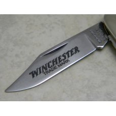 Winchester Trademark Made in USA Jigged Red Bone Barlow Knife Winchester Trademark Made in USA Jigged Red Bone Barlow Knife