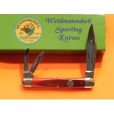 Weidmannsheil 3 Blade Whittler (Mdl#2111) with Smooth Red Bone Handles NOS - NM/M - Low production! Weidmannsheil 3 Blade Whittler (Mdl#2111) with Smooth Red Bone Handles NOS - NM/M - Low production!