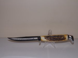 Case 1977 Blue Scroll 5Finn Fixed Blade