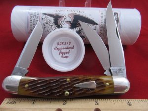 Great Eastern Copperhead Jigged Bone Stockman Pattern # 828318 