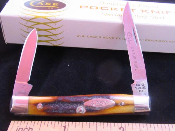 Case XX 1976 Grey Etch, Stag, Small Stockman Pattern # 5233 SSP Case XX 1976 Grey Etch, Stag, Small Stockman Pattern # 5233 SSP