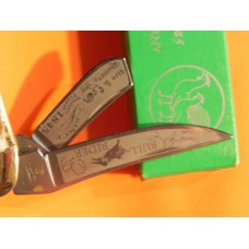 Hen & Rooster (Bull Rider) Fantastic Sowbelly Stockman w/ Deer Stag Handles - NOS - NM/M -1 of 100 Hen & Rooster (Bull Rider) Fantastic Sowbelly Stockman w/ Deer Stag Handles - NOS - NM/M -1 of 100