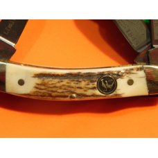 Hen & Rooster (Bull Rider) Fantastic Sowbelly Stockman w/ Deer Stag Handles - NOS - NM/M -1 of 100 Hen & Rooster (Bull Rider) Fantastic Sowbelly Stockman w/ Deer Stag Handles - NOS - NM/M -1 of 100