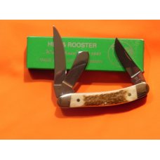 Hen & Rooster (Bull Rider) Fantastic Sowbelly Stockman w/ Deer Stag Handles - NOS - NM/M -1 of 100 Hen & Rooster (Bull Rider) Fantastic Sowbelly Stockman w/ Deer Stag Handles - NOS - NM/M -1 of 100