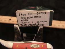 Case XX Smooth Red Bone 2000 Case Shield Tiny Texas ToothPick Pattern # 610096 SSMSM