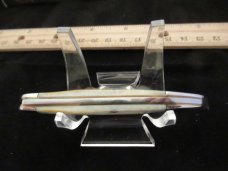 Case XX 2000  Shield & Tang Stamp Burnt White Bone  Tiny Texas Toothpick Pattern 610096 SS
