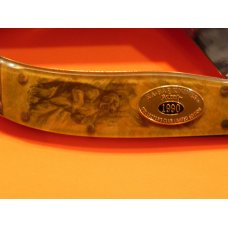 Vintage 1990 Ka-Bar Collectors Club Grizzly Model Knife w/ Bear and Hunter Scene Art Handles - M/NM Vintage 1990 Ka-Bar Collectors Club Grizzly Model Knife w/ Bear and Hunter Scene Art Handles - M/NM