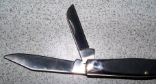Hen and Rooster Bertram Cutlery Rostfrei Solingen Germany Stag 203 DS Whittler Knife c.1980's Hen and Rooster Bertram Cutlery Rostfrei Solingen Germany Stag 203 DS Whittler Knife c.1980's
