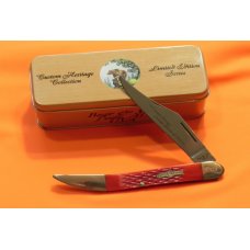 Bear & Son Special Build (#21) 1 Blade Large Toothpick Kniife w/ Cherry Red Bone Handles & NOS & NM Bear & Son Special Build (#21) 1 Blade Large Toothpick Kniife w/ Cherry Red Bone Handles & NOS & NM