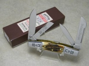 Schatt & Morgan Titusville PA Genuine Stag 034431 Large Congress Knife in Box c.2016