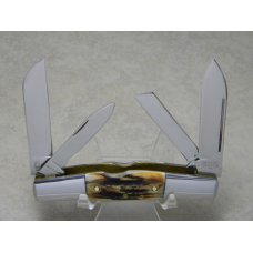 Schatt & Morgan Titusville PA Genuine Stag 034431 Large Congress Knife in Box c.2016 Schatt & Morgan Titusville PA Genuine Stag 034431 Large Congress Knife in Box c.2016