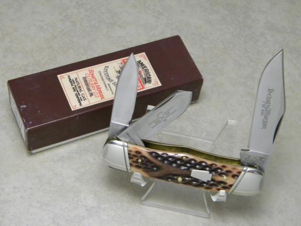 Schatt & Morgan Keystone Series XX 2010 Reverse Worm Groove Bone 043163 Whittler Knife in Box Schatt & Morgan Keystone Series XX 2010 Reverse Worm Groove Bone 043163 Whittler Knife in Box