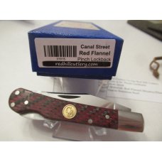 Canal Street Cutlery CO-OP Red Hill Cutlery Red Fannel Micarta Pinch Lockback 