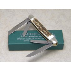 Hen and Rooster Bertram Cutlery Rostfrei Solingen Germany Stag Coon Hunter Congress Knife in Box Hen and Rooster Bertram Cutlery Rostfrei Solingen Germany Stag Coon Hunter Congress Knife in Box