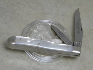 Schatt & Morgan Titusville, PA Series 9 Pearl 052117 Reversed Peanut Knife c.2004