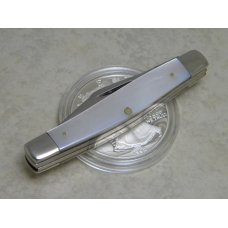 Queen Steel Made in USA Q76 Pearl #57 Medium Stockman Knife c.1976 Queen Steel Made in USA Q76 Pearl #57 Medium Stockman Knife c.1976