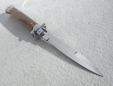 NEW OLD STOCK FRANK BELTRAME 11" ITALIAN STILETTO GENUINE HORN  