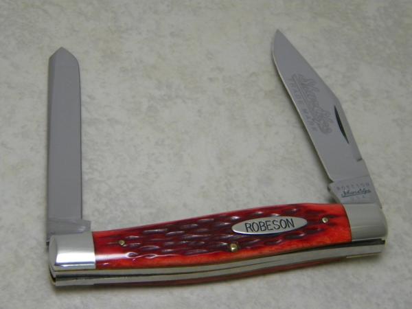 Robeson ShurEdge USA (by Queen Cut. Co.) Red Bone 622751 Moose Knife c.1994