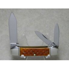 Schatt & Morgan Series 4 Orange Corn Cob Jigged Bone 143264 Canittler (Canoe Whittler) Knife c.1994 Schatt & Morgan Series 4 Orange Corn Cob Jigged Bone 143264 Canittler (Canoe Whittler) Knife c.1994