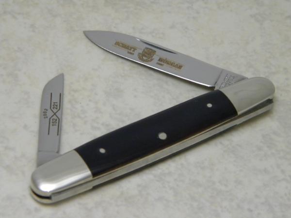 Schatt & Morgan File & Wire Tested "American Pocket Knives 1902-2002" Buffalo Horn 152221 Pen Knife Schatt & Morgan File & Wire Tested "American Pocket Knives 1902-2002" Buffalo Horn 152221 Pen Knife